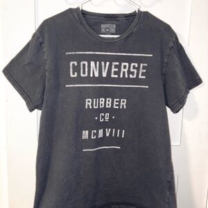 Converse Black Graphic T-Shirt all star baggy skater shirt size xl extra large